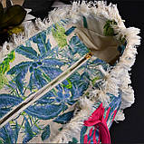 Літня сумка-шоппер “Stay Wild” (Малиново-фіолетова) 1021, фото 3