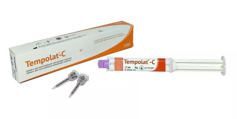 Tempolat-C / Темполат-С / для тимчасових коронок, подвійний шприц А3, 6г, Латус