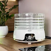 Електросушарка для фруктів та овочів 5 лотків сушарка для фруктів та овочів 350 Вт