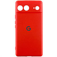 Чохол Silicone Cover Lakshmi Full Camera (AAA) with Logo для Google Pixel 7 Червоний / Red
