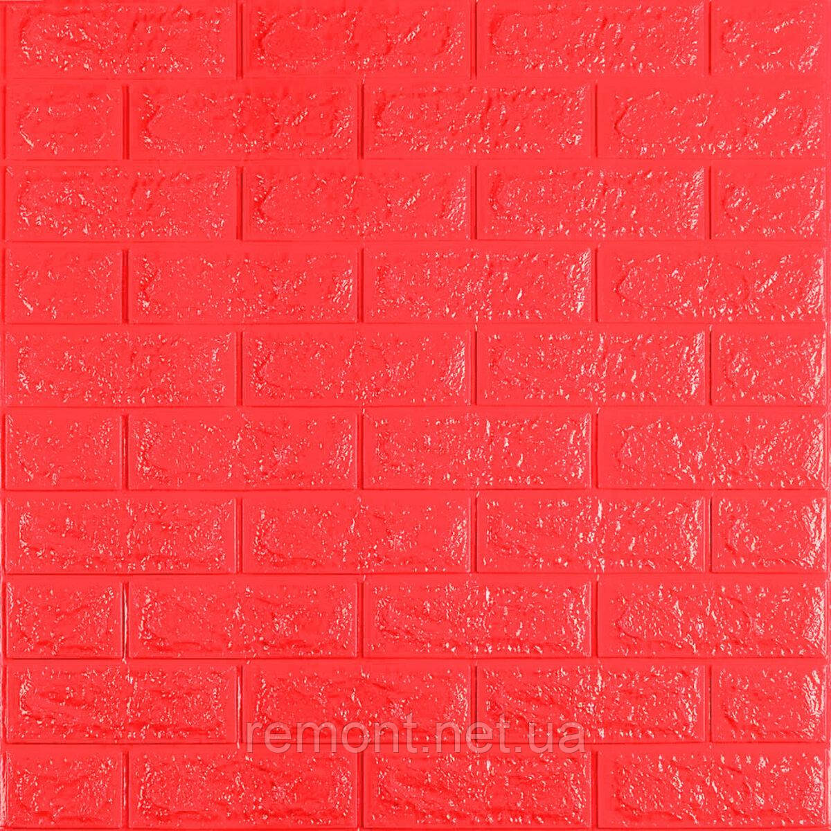 3D панель самоклеюча 700х770х7мм цегла Червона (008-7) SW-00000054, фото 1