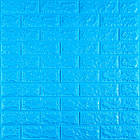 3D панель самоклеюча 700х770х7мм цегла Синій (003-7) SW-00000060