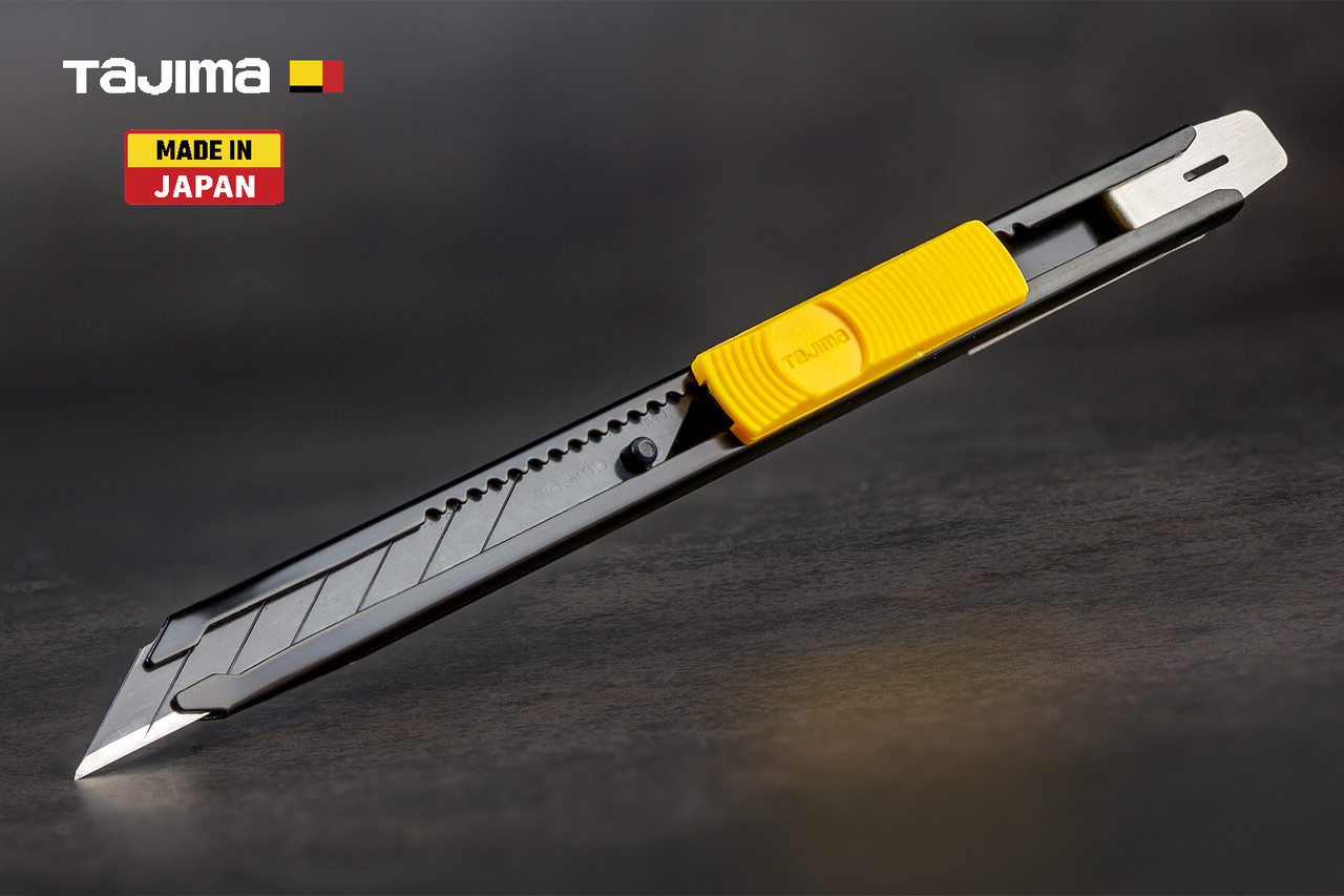 Ніж канцелярський 9 мм TAJIMA (Японія) LC320B кут 30° автоматичний фіксатор, фото 1
