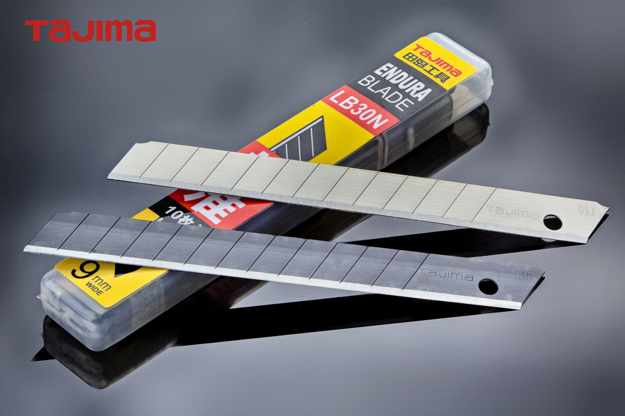 Леза для ножа 9 мм TAJIMA LB30N (Японія) ультра міцні сегментні 10 шт, фото 1