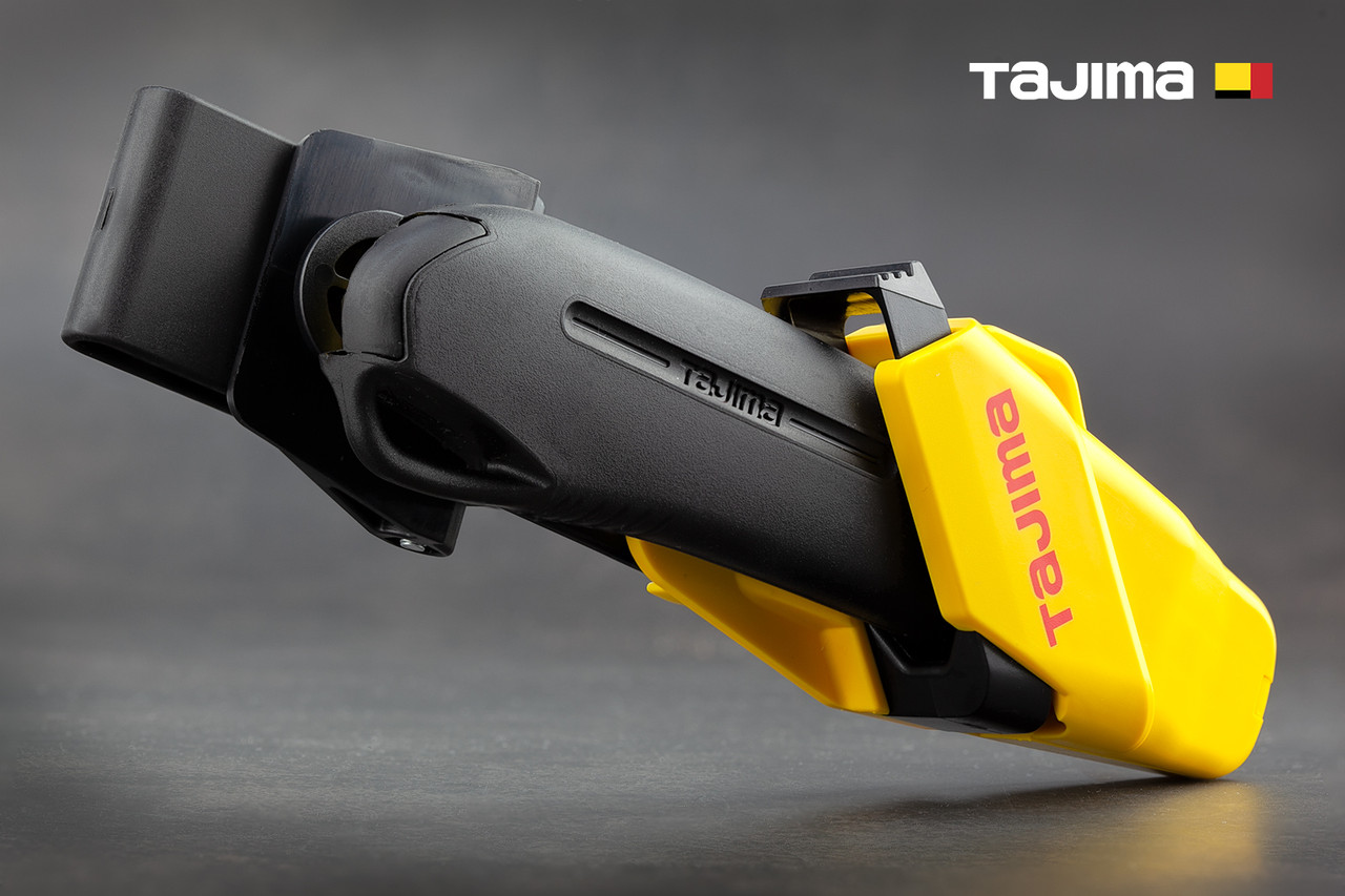 Ніж канцелярський 18 мм з кобурою TAJIMA (Японія) DC-L560BSFBL автоматичний фіксатор, фото 1