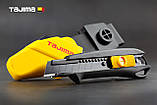 Ніж канцелярський 18 мм з кобурою TAJIMA (Японія) DC-L560BSFBL автоматичний фіксатор, фото 3