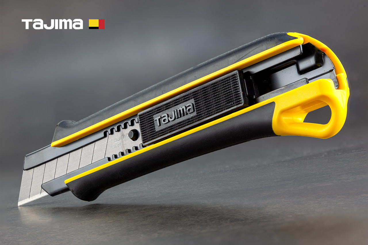 Ніж канцелярський 22 мм TAJIMA (Японія) 680J посилений автоматичний фіксатор, фото 1