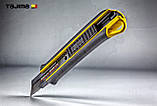 Ніж будівельний 22 мм TAJIMA (Японія) 680J посилений автоматичний фіксатор, фото 3