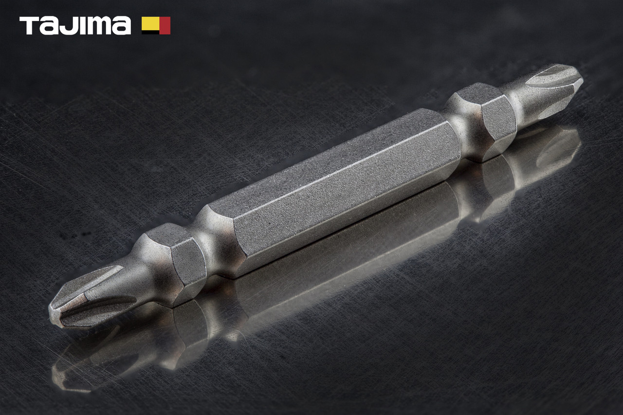 Біта хрестова РН 2×65 мм TAJIMA Wpro двостороння магнітна, фото 1