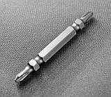 Біта хрестова РН 2×65 мм TAJIMA Wpro двостороння магнітна, фото 7