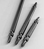 Біта хрестова РН2 х 100мм Tajima Wpro двостороння магнітна, фото 7