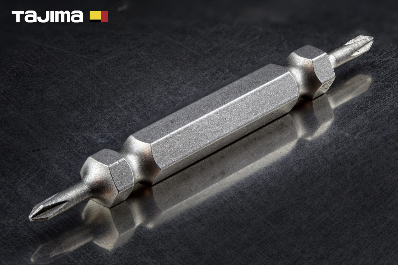 Біта хрестова РН0 х 65мм TAJIMA двостороння магнітна, фото 1