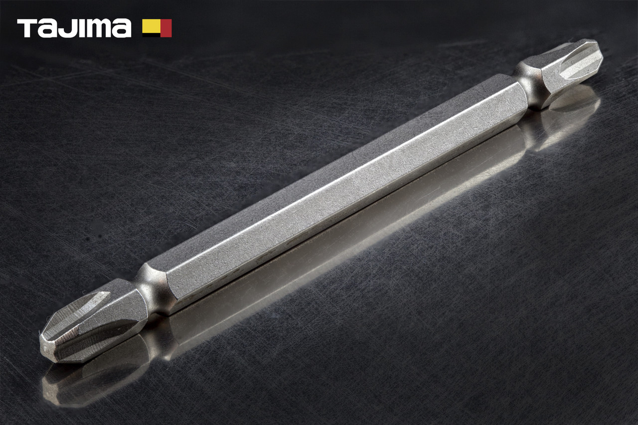 Біта хрестова PH3 х 100 мм TAJIMA двостороння магнітна, фото 1