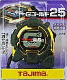 Рулетка будівельна 5,5м х 25мм TAJIMA G3 LOCK ударостійка, фото 9