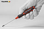 Викрутка хрестова PH0 х 179 мм TAJIMA (Японія) Phillips магнітна, фото 2