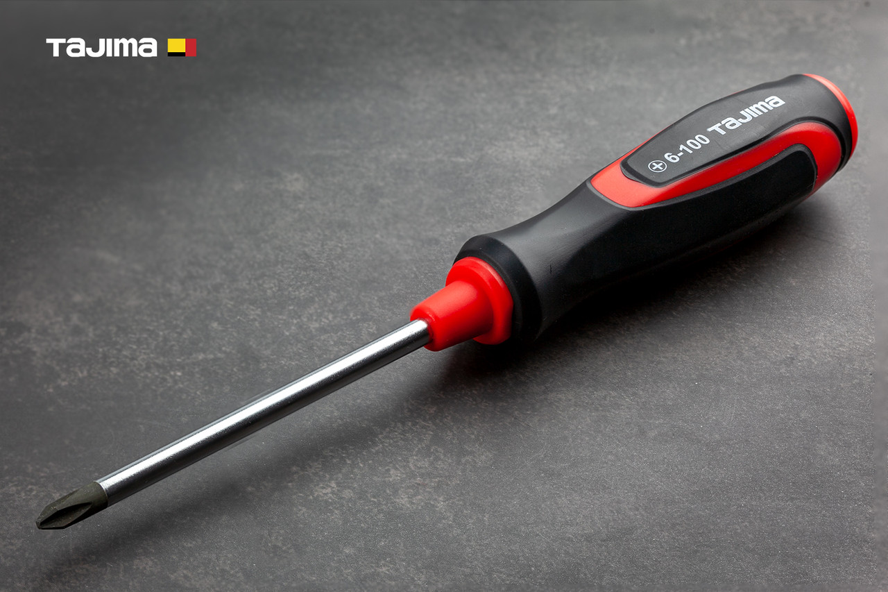 Викрутка хрестова PH2 х 229 мм TAJIMA (Японія) Phillips магнітна, фото 1