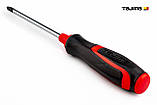 Викрутка хрестова PH2 х 229 мм TAJIMA (Японія) Phillips магнітна, фото 4