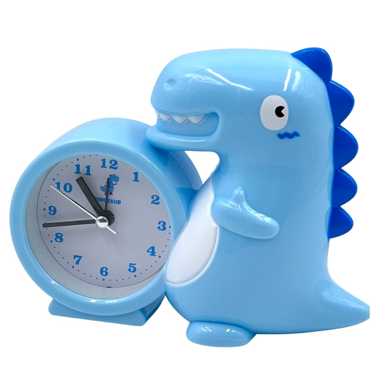 Будильник 7052 "Дракон" 12*15*6 см блакитний, настільний будильник