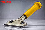 Шпатель шкребок професійний 200мм TAJIMA (Японія) SCR-L200 ударний + 3 леза, фото 4