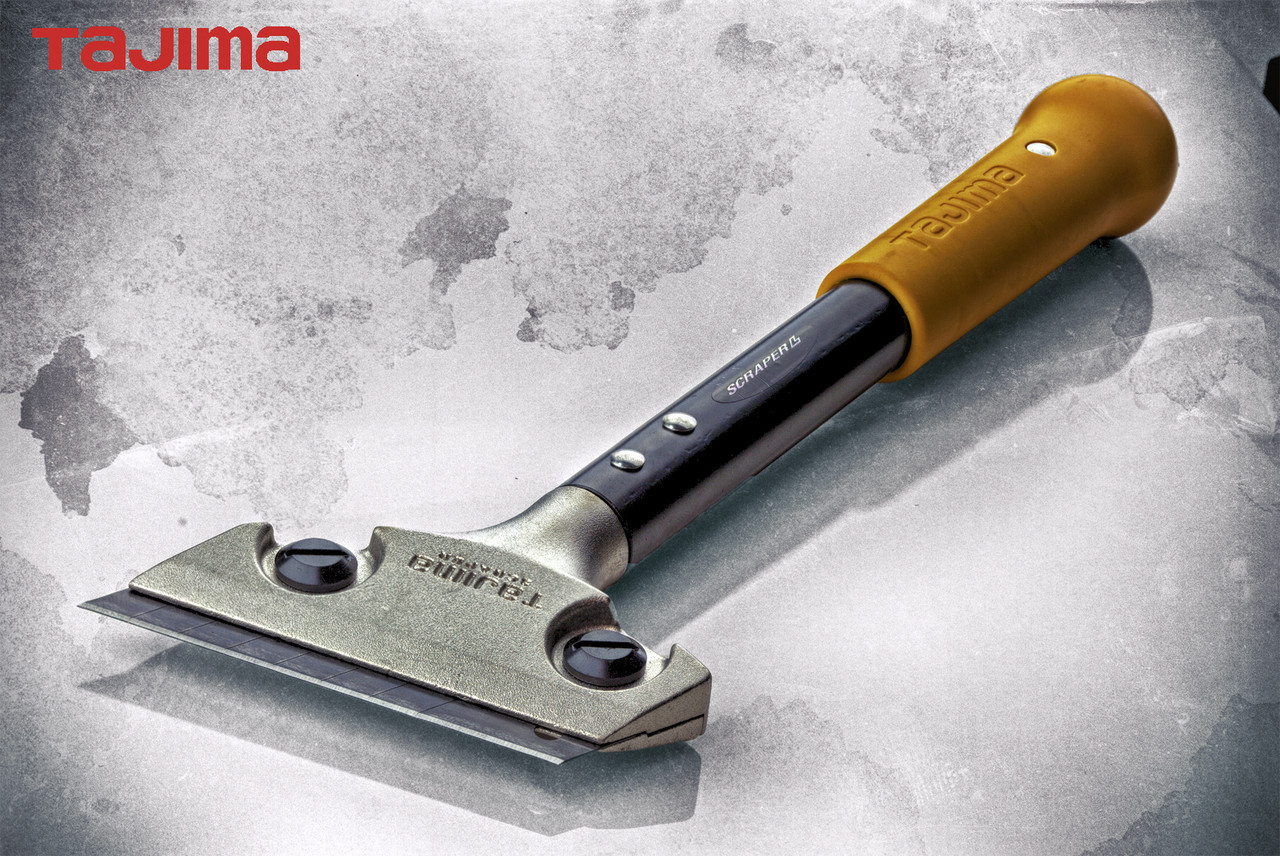 Шпатель скребок професійний 300мм TAJIMA (Японія) SCR-L300 ударний + 3 леза, фото 1