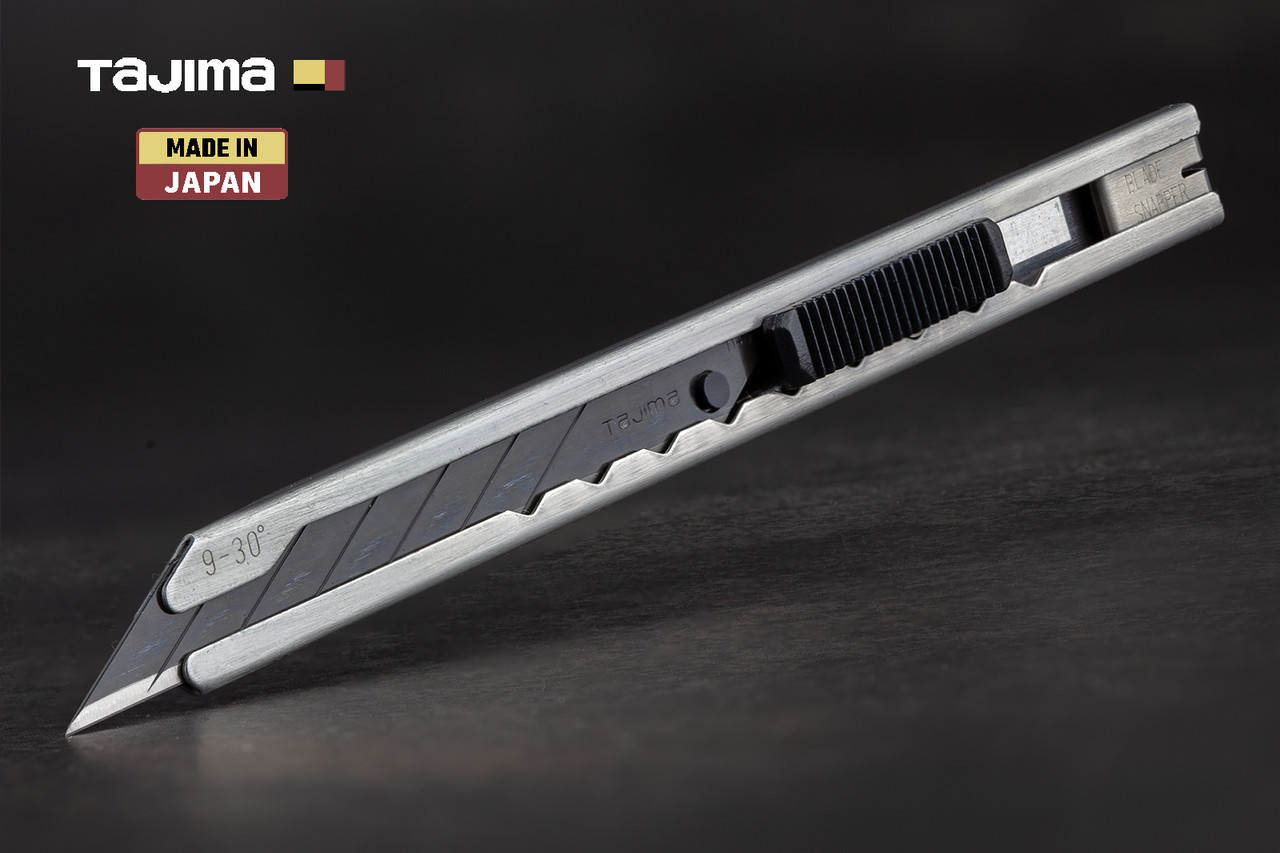 Ніж будівельний 9 мм TAJIMA (Японія) LC390B  кут 30° автоматичний фіксатор, фото 1