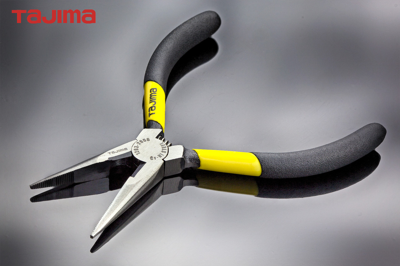 Плоскогубці (длинногубці) 125 мм TAJIMA (Японія) з ріжучим лезом, фото 1