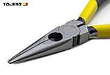 Плоскогубці (длинногубці) 125 мм TAJIMA (Японія) з ріжучим лезом, фото 6