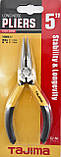 Плоскогубці (длинногубці) 125 мм TAJIMA (Японія) з ріжучим лезом, фото 8