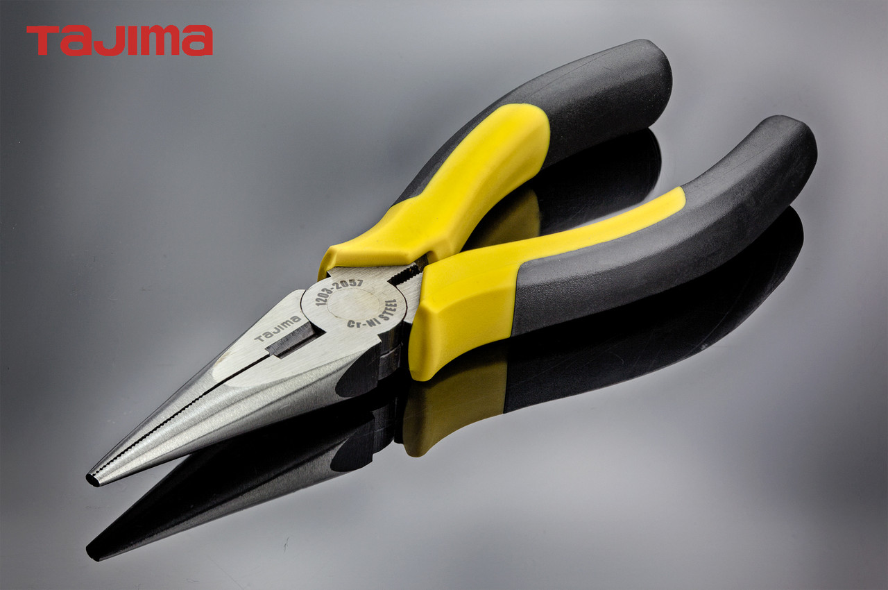 Плоскогубці (длинногубці) 160 мм TAJIMA (Японія) з ріжучим лезом, фото 1
