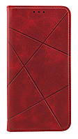 Чохол книжка Business Leather для Samsung A51/A515 на магніті з підставкою червоний