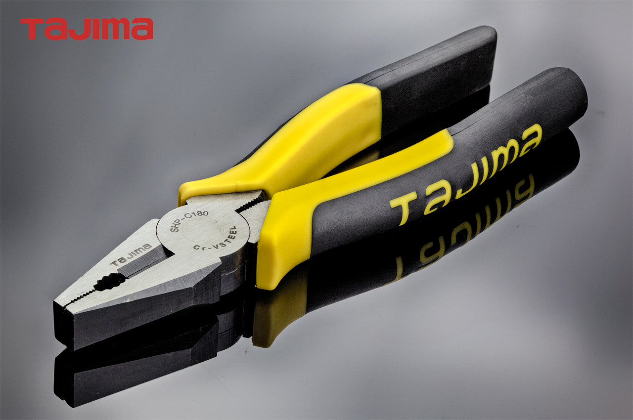 Плоскогубці (пасатижі) 180 мм TAJIMA (Японія) SHP-C комбіновані, фото 1