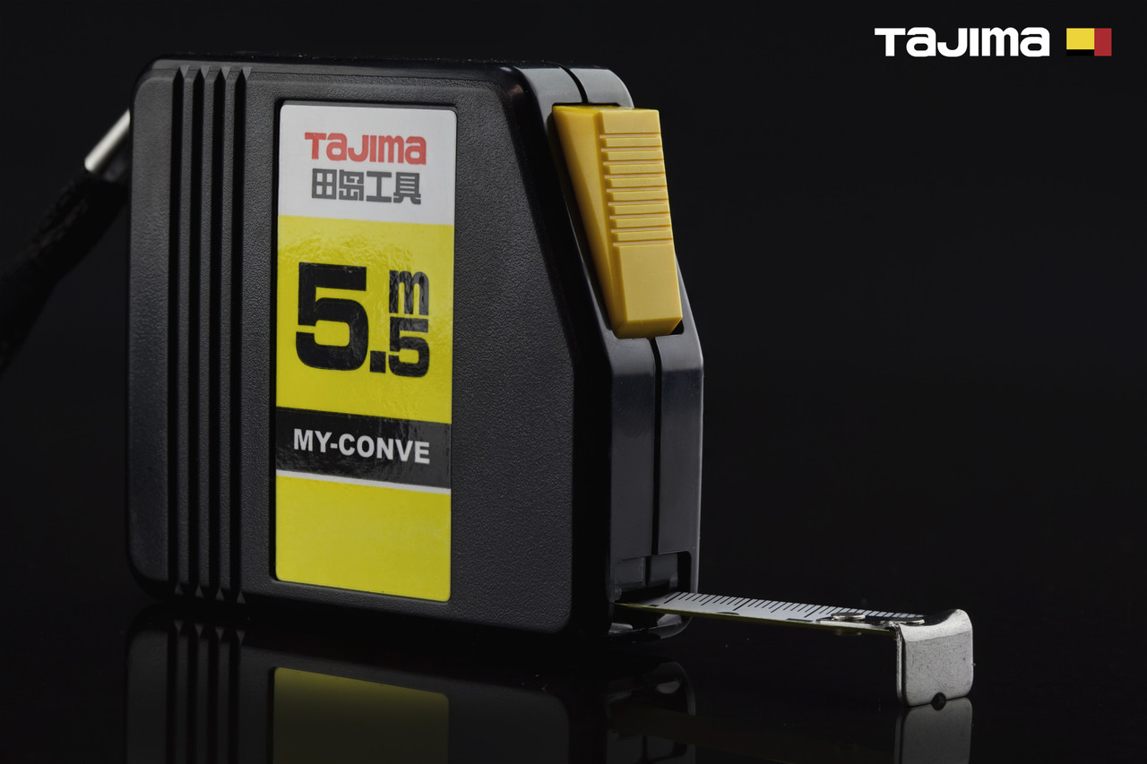 Рулетка будівельна 5,5м х 13мм TAJIMA (Японія) MY-CONVE MY-55, фото 1