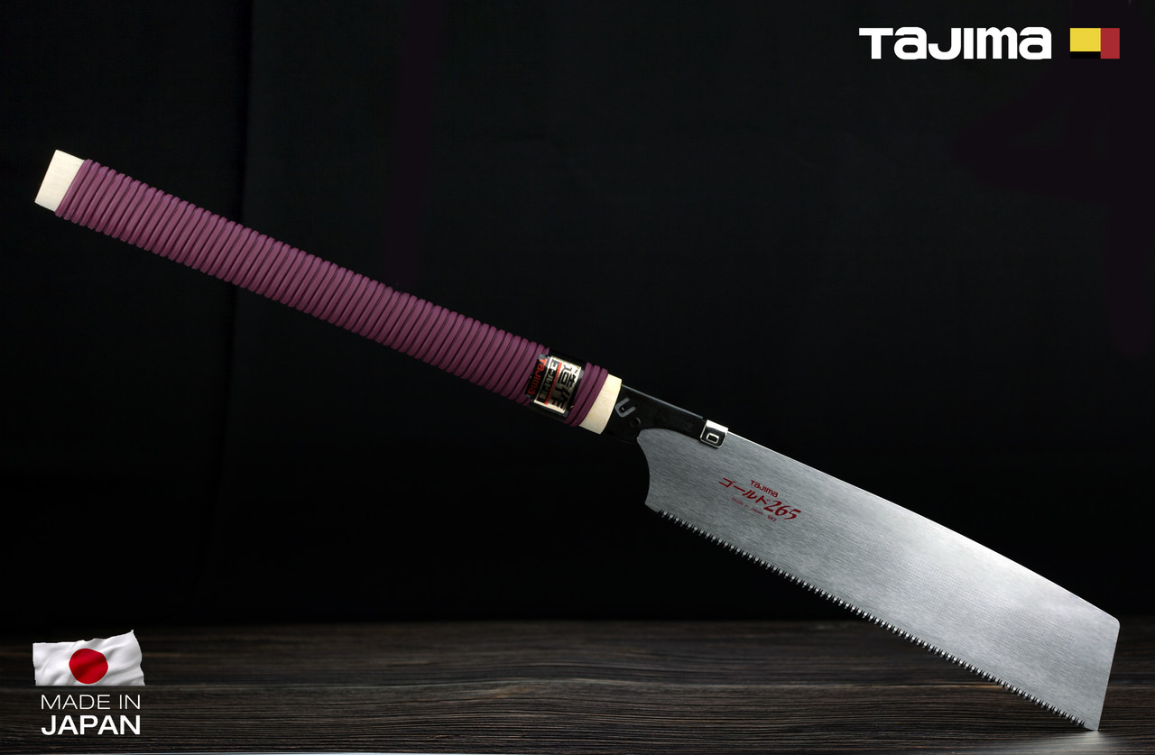 Ножівка ручна по дереву TAJIMA (Японія) Japan Pull GNC-265 ротангова ручка 265 мм, фото 1