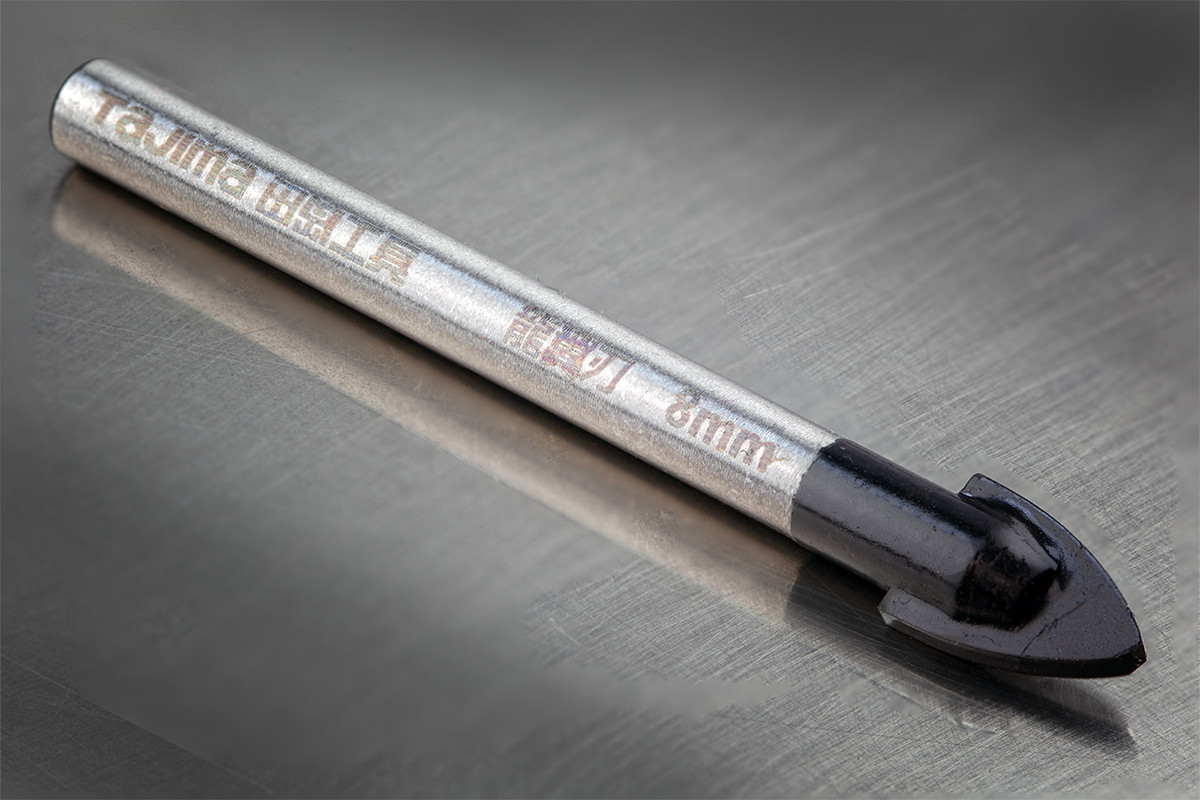 Свердло по плитці 8 мм TAJIMA PRO+ Карбідна напайка YG6, фото 1