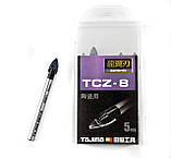 Свердло по плитці 8 мм TAJIMA PRO+ Карбідна напайка YG6, фото 4