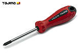 Викрутка хрестова PH1 х 75 мм TAJIMA (Японія) EL магнітна, фото 7