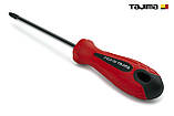 Викрутка хрестова PH1 х 100 мм TAJIMA (Япониія) EL магнітна, фото 7
