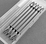 Біта хрестова PH2 х 100 мм TAJIMA двостороння магнітна, фото 8