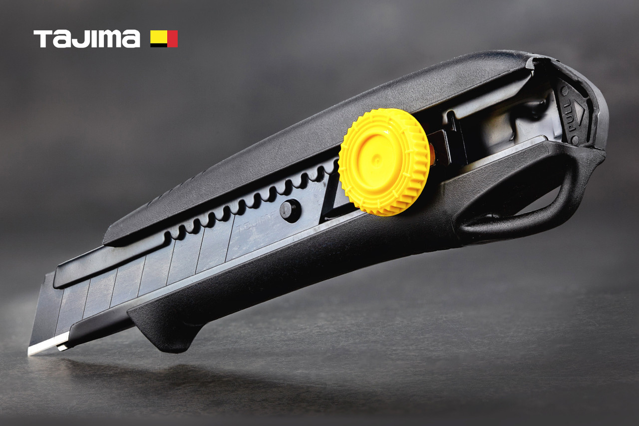 Ніж канцелярський 18 мм TAJIMA (Японія) DC-L561BBL гвинтовий фіксатор, фото 1