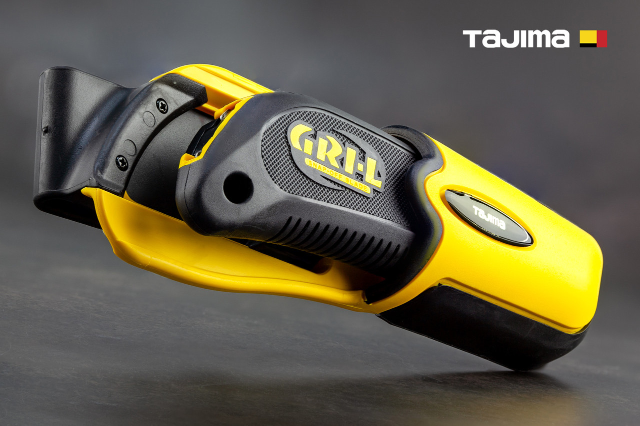 Ніж будівельний 18 мм із кобурою TAJIMA (Японія) LC560YHSBL автоматичний фіксатор GRI 560, фото 1