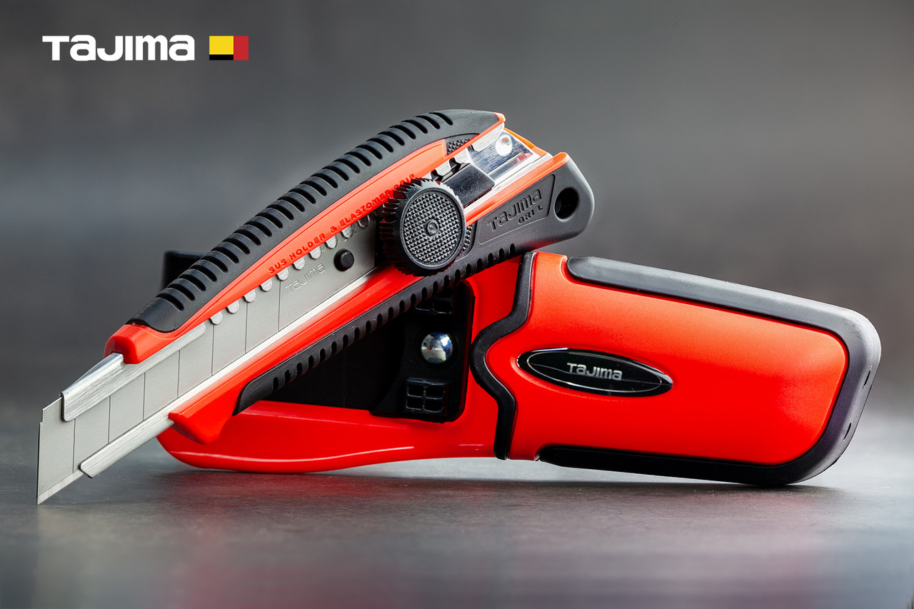 Ніж канцелярський 18 мм із кобурою TAJIMA (Японія) LC561RHSBL гвинтовий фіксатор GRI 561, фото 1