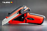 Ніж будівельний 18 мм із кобурою TAJIMA (Японія) LC561RHSBL гвинтовий фіксатор GRI 561, фото 2