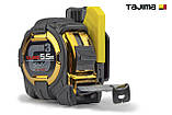 Рулетка будівельна 5,5м х 25мм TAJIMA G3 LOCK ударостійка з тримачем на ремінь, фото 3