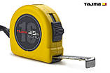 Рулетка будівельна 3,5м х 16мм TAJIMA (Японія) GOATU HI LOCK посилена стрічка, фото 3