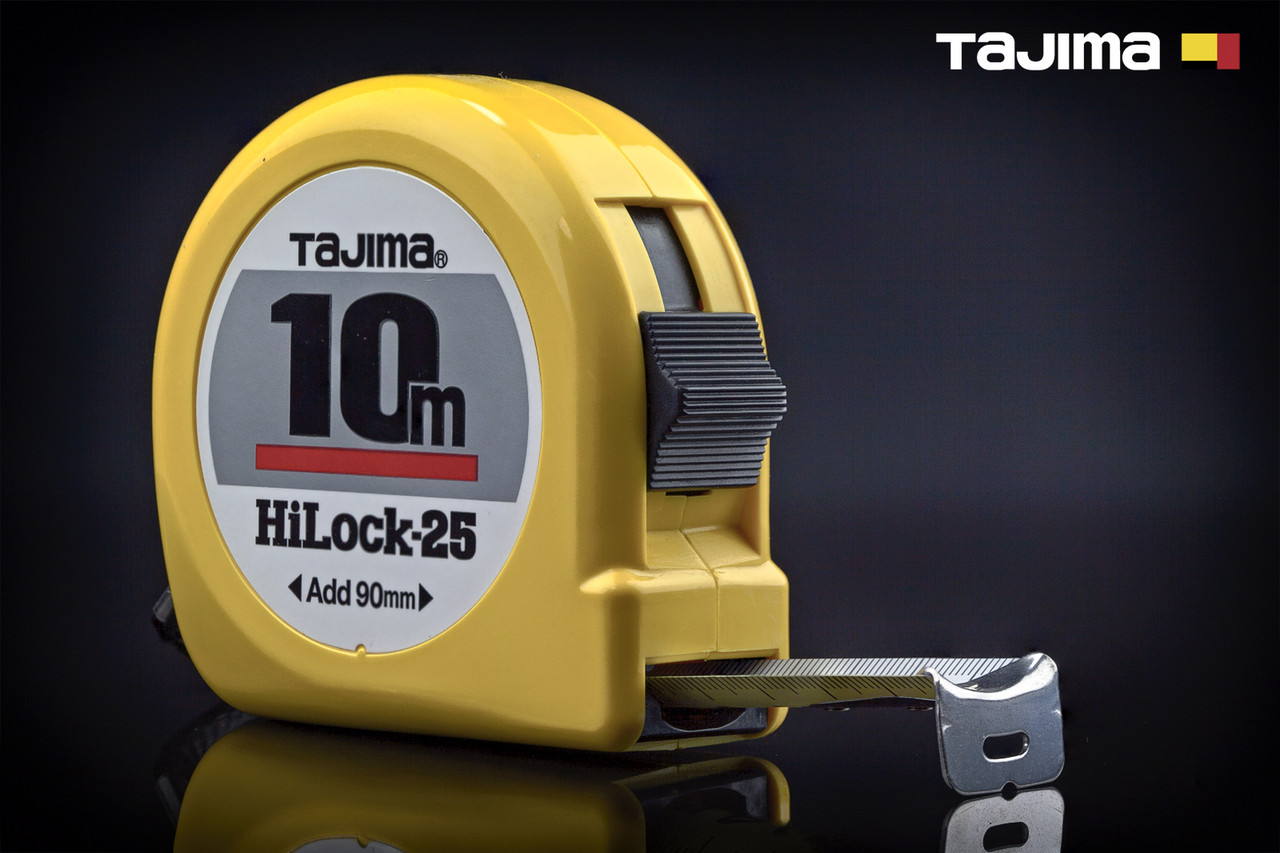 Рулетка будівельна 10м х 25мм TAJIMA (Японія) HI LOCK L25-100, фото 1