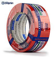 Малярна стрічка ПВХ (скотч) 48мм х 50м Blue Dolphin CONTRACTOR  червона (60 днів)