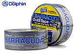 Армована стрічка (скотч) 48мм х 50м Blue Dolphin BARRACUDA сірий, фото 7