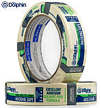 Малярна стрічка (скотч) 25мм х 50м Blue Dolphin маскувальна біла, фото 7