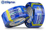 Малярна стрічка ПВХ (скотч) 48мм х 25м Blue Dolphin TARP&STUCCO синя (30днів), фото 5