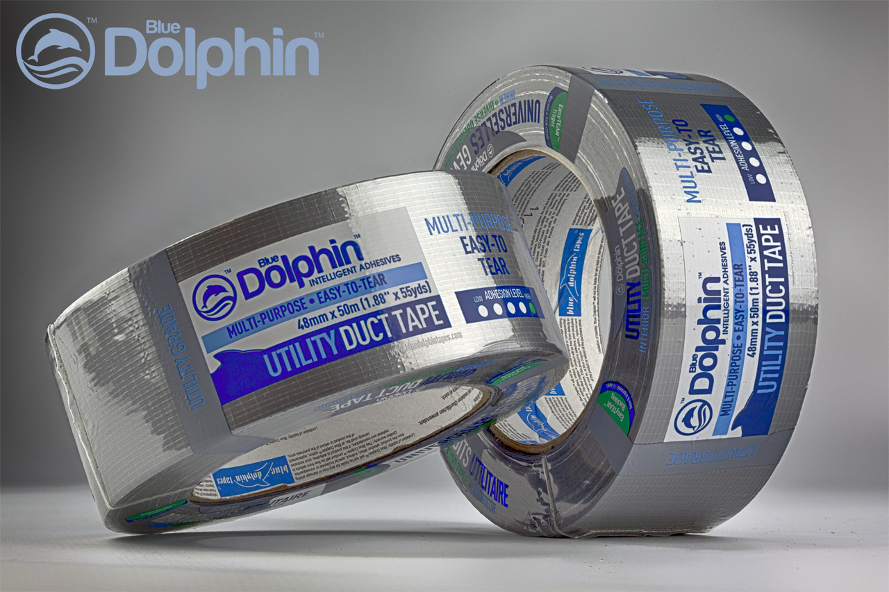 Армована стрічка (скотч) 48мм х 50м Blue Dolphin MULTI PURPOSE FM-150 сірий, фото 1